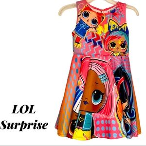 NWT LOL Girls Surprise Sleeveless Doll Dress M 7/8